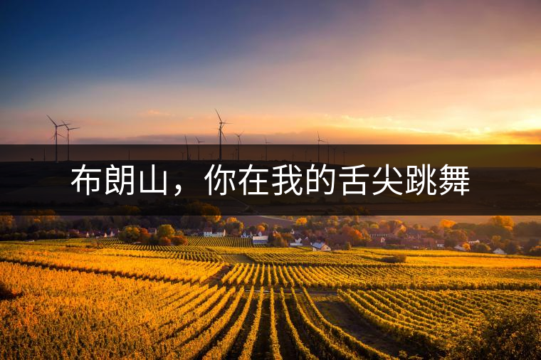 布朗山，你在我的舌尖跳舞