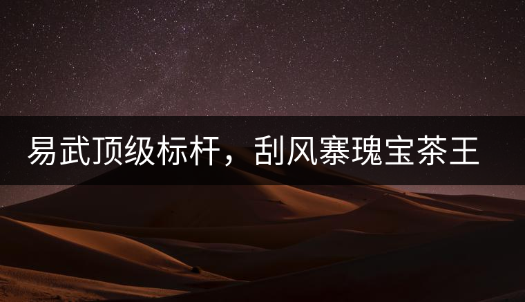 易武頂級標(biāo)桿，刮風(fēng)寨瑰寶茶王樹古樹茶