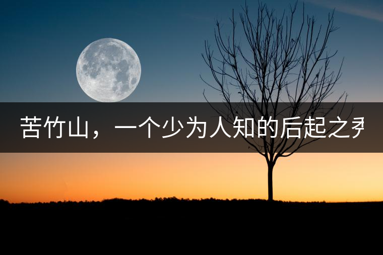 苦竹山，一個(gè)少為人知的后起之秀！