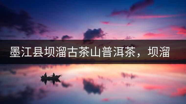 墨江縣壩溜古茶山普洱茶，壩溜古樹茶口感特點