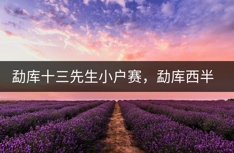 勐庫十三先生小戶賽，勐庫西半山的名寨