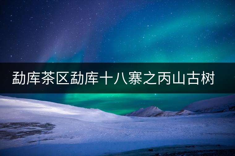 勐庫(kù)茶區(qū)勐庫(kù)十八寨之丙山古樹茶簡(jiǎn)介 勐庫(kù)茶區(qū)勐庫(kù)十八寨之丙山古樹茶簡(jiǎn)介
