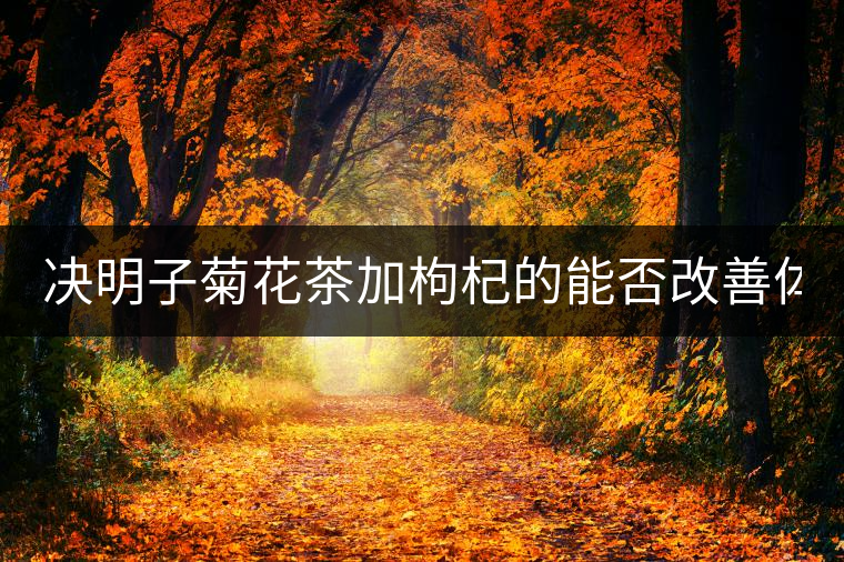 決明子菊花茶加枸杞的能否改善體質(zhì)？