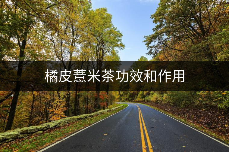 橘皮薏米茶功效和作用