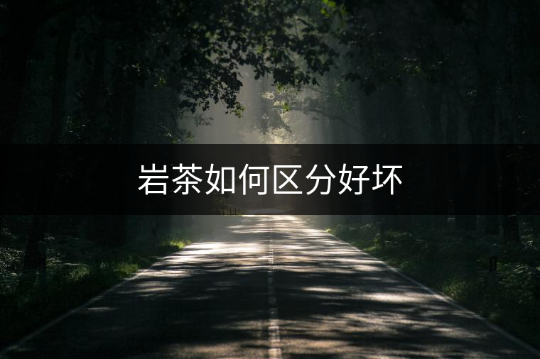 巖茶如何區(qū)分好壞