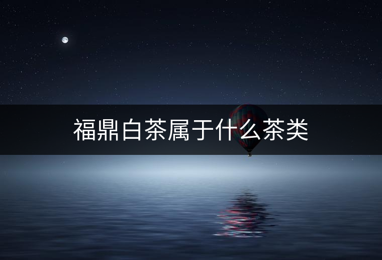 福鼎白茶屬于什么茶類