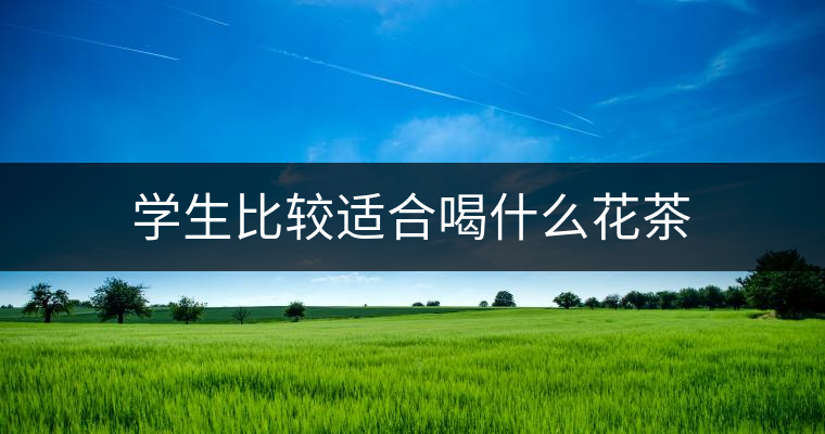 學(xué)生比較適合喝什么花茶