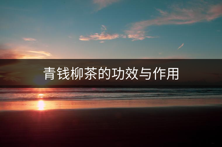 青錢柳茶的功效與作用