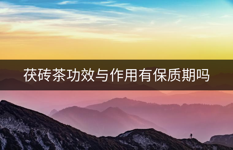 茯磚茶功效與作用有保質(zhì)期嗎