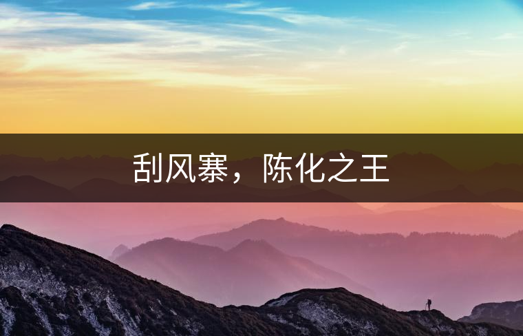 刮風(fēng)寨，陳化之王