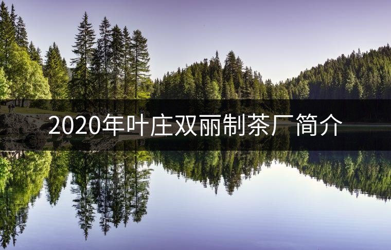 2020年葉莊雙麗制茶廠簡介 2020年葉莊雙麗制茶廠簡介