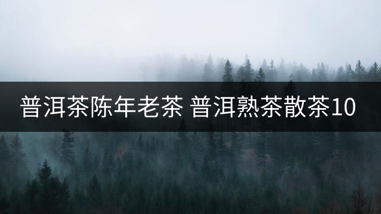 普洱茶陳年老茶 普洱熟茶散茶100克罐裝 云南麗江好賣聽裝 普洱茶陳年老茶 普洱熟茶散茶100克罐裝 云南麗江好賣聽裝