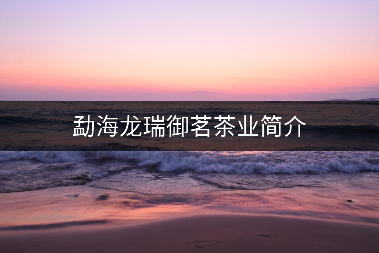 勐海龍瑞御茗茶業(yè)簡介 勐海龍瑞御茗茶業(yè)簡介