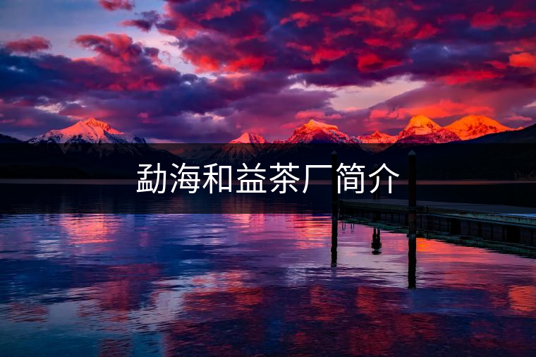 勐海和益茶廠簡介