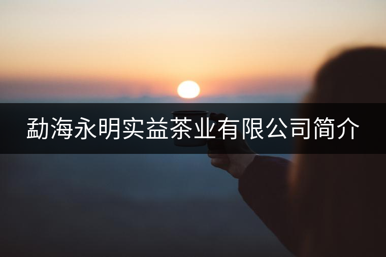 勐海永明實(shí)益茶業(yè)有限公司簡介 勐海永明實(shí)益茶業(yè)有限公司簡介