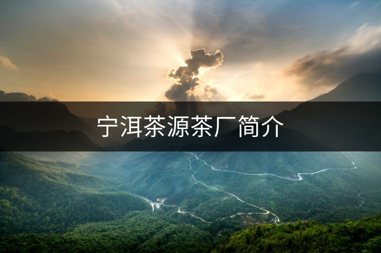 寧洱茶源茶廠簡介 寧洱茶源茶廠簡介