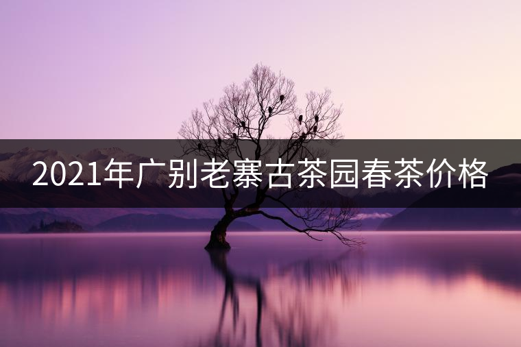 2021年廣別老寨古茶園春茶價格