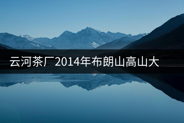 云河茶廠2014年布朗山高山大樹茶餅禮盒裝作為禮品合適嗎？