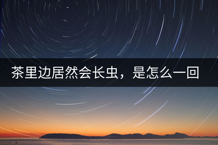 茶里邊居然會長蟲，是怎么一回事呢？