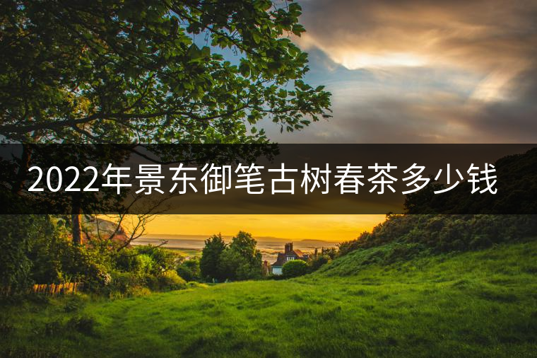 2022年景東御筆古樹春茶多少錢一公斤？