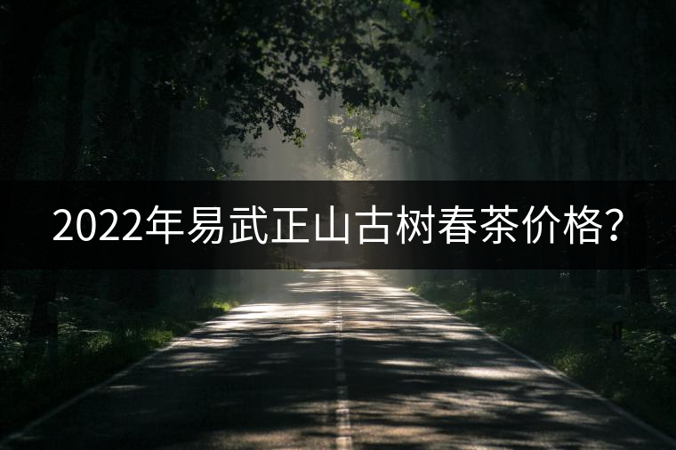 2022年易武正山古樹春茶價格？