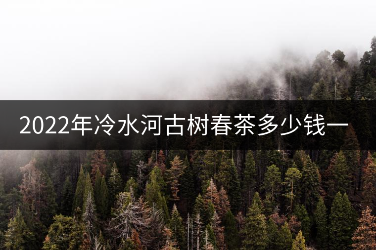 2022年冷水河古樹春茶多少錢一公斤？