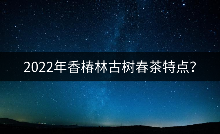 2022年香椿林古樹(shù)春茶特點(diǎn)？
