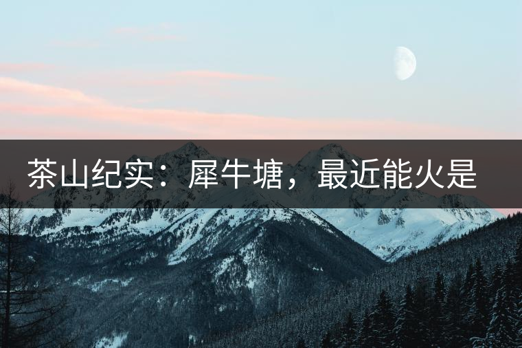 茶山紀實：犀牛塘，最近能火是有原因的