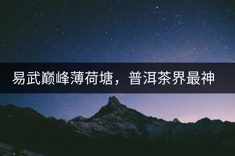 易武巔峰薄荷塘，普洱茶界最神奇最瘋狂的存在