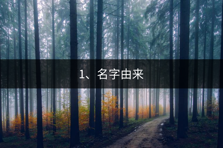 1、名字由來