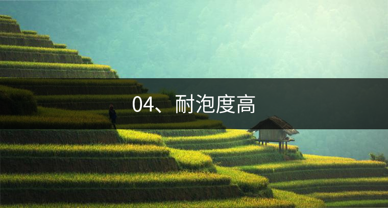 04、耐泡度高
