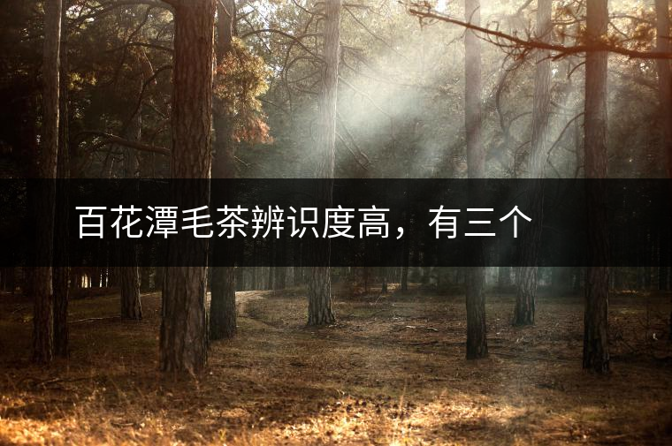 ? ? ?百花潭毛茶辨識(shí)度高，有三個(gè)顯著特點(diǎn)：條索直、硬、茶質(zhì)厚重，之所以如此，皆因茶葉果膠質(zhì)含量高。