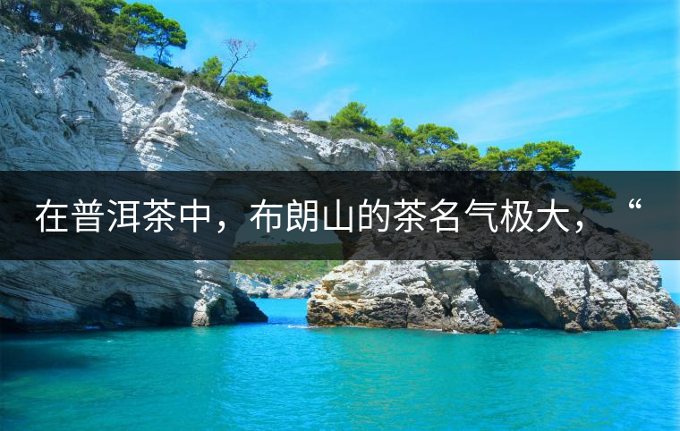 在普洱茶中，布朗山的茶名氣極大，“江湖”地位特殊：